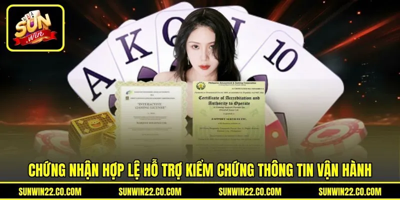 Chứng nhận hợp lệ hỗ trợ kiểm chứng thông tin vận hành Chứng nhận hợp lệ hỗ trợ kiểm chứng thông tin vận hành