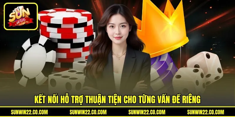 Kết nối hỗ trợ thuận tiện cho từng vấn đề riêng Kết nối hỗ trợ thuận tiện cho từng vấn đề riêng