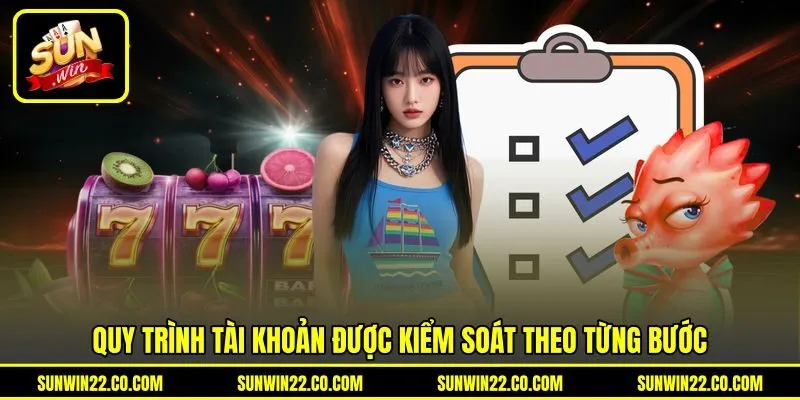 Quy trình tài khoản được kiểm soát theo từng bước